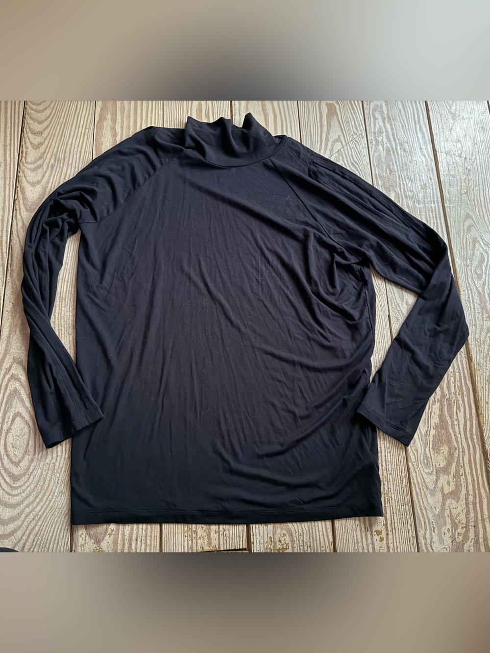 Athleta cold shoulder turtleneck size L